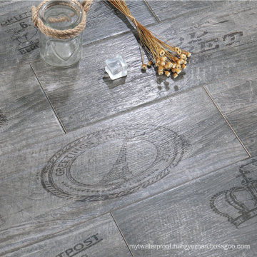 Mediterranean Style Villa Courtyard 150X900mm Dark Wood Tile Floor